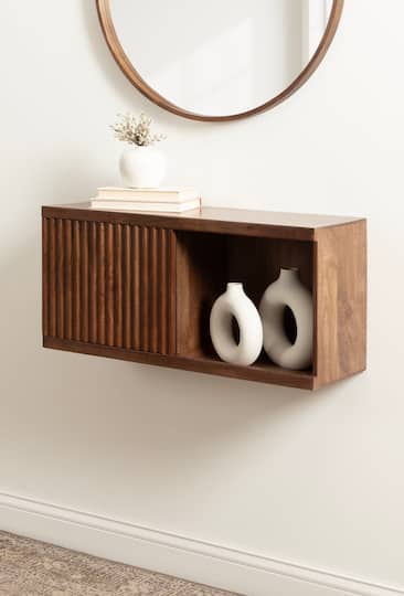 Kate and Laurel Furrow Short Wall Cabinet